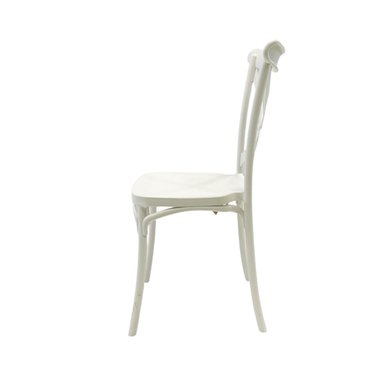 SILLA PLASTICO APILABLE DECO COPENHAGEN BLANCA ESCANDINAVIA - 4