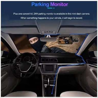 DASH CAM CÁMARA DUAL 1080P ÁNGULO AMPLIO DE 150° SENSOR G PANTALLA 3.5 PULGADAS - 9