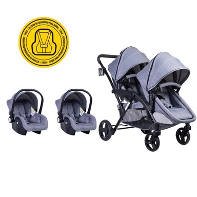 COCHE VOYAGE DUO TRAVEL SYSTEM GÉMINIS GREY GRIS - 1