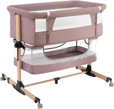 CUNA COLECHO VOYAGE SLEEPSIDE KAKI ACERO BEIGE - 2
