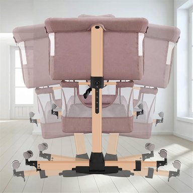 CUNA COLECHO VOYAGE SLEEPSIDE KAKI ACERO BEIGE - 5