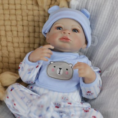 MUÑECA BEBÉ REBORN LUIS 45CM - 6
