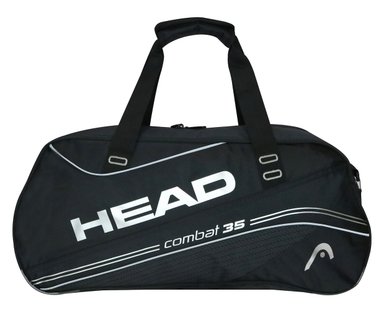 BOLSO DEPORTIVO HEAD NYLON NEGRO PLATA NEW COMBAT 35 - 2