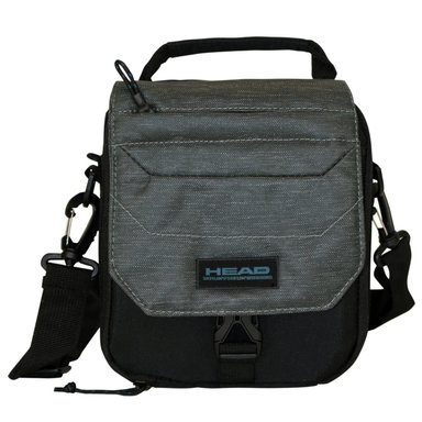 BOLSO POUCH BOXING MELANGE REVERSE GRIS OSCURO - 2