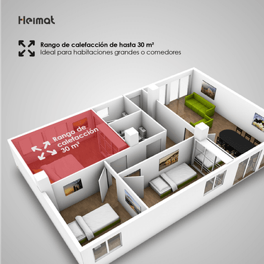 ESTUFA ELE CTRICA CON WIFI CALEFACTOR INFRARROJO HC-90 HEIMAT - 6