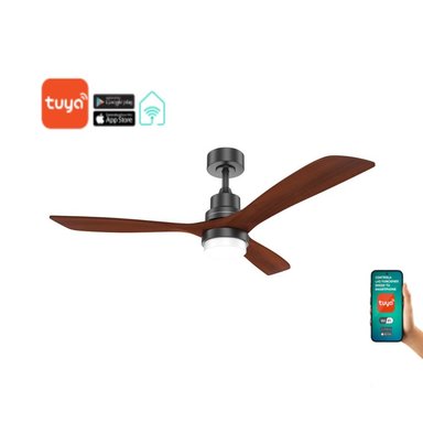 VENTILADOR DE TECHO CON LUZ Y WIFI HEIMAT 138 DIAMETRO - 2