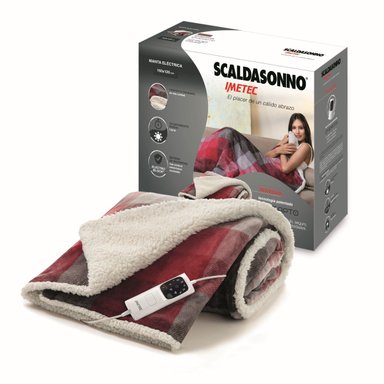 MANTA SCALDASONNO ELECTRICA CUADRILLE 160 X 120 CM ROJO - 1