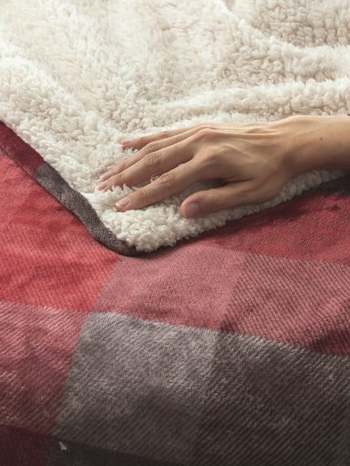 MANTA SCALDASONNO ELECTRICA CUADRILLE 160 X 120 CM ROJO - 5