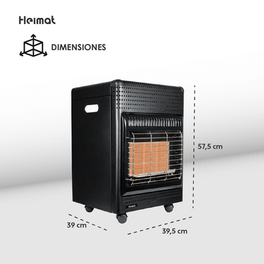 ESTUFA A GAS HEIMAT PARA CILINDROS DE 5 KILOS - 5