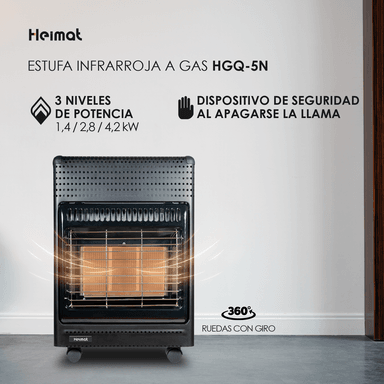 ESTUFA A GAS HEIMAT PARA CILINDROS DE 5 KILOS - 6