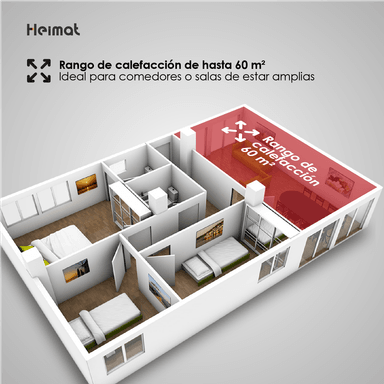 ESTUFA A GAS HEIMAT PARA CILINDROS DE 5 KILOS - 7
