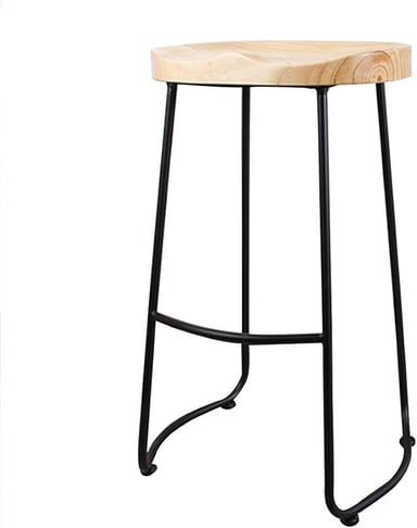 SILLA DE BAR 65 CM TABURETE BARRA ASIENTO MADERA MOSTRADOR - 2