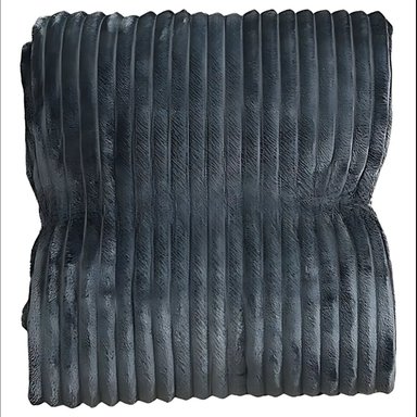 MANTA CRUSEC GRUESA FRAZADA POLAR SUAVE ROPA CAMA SHERPA 200 X 150 CM ALGODÓN GRIS PARDO - 1