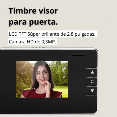 TIMBRE CRUSEC CÁMARA DE VIDEO Y FOTOGRAFÍA LCD INALÁMBRICO 720P - 2