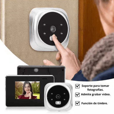 TIMBRE CRUSEC CÁMARA DE VIDEO Y FOTOGRAFÍA LCD INALÁMBRICO 720P - 3