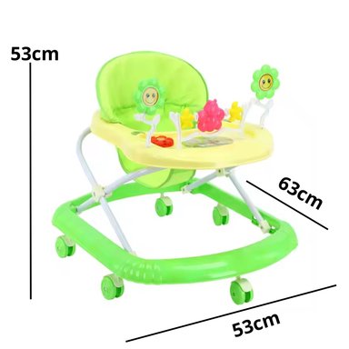 ANDADOR PLEGABLE FLORES CON MUSICA BEBES PORTABLE UNISEX - 2