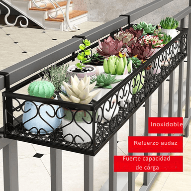 JARDINERA EXTERIOR DE BARANDILLA PARA BALCÓN 50X20X12 CM - 5