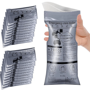 PACK 10 BOLSA PARA ORINAR VÓMITO DESECHABLE VIAJES 700 ML - 1