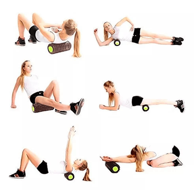 RODILLO DE YOGA CRUSEC RESINA FOAM ROLLER MASAJES ELONGACIÓN Y PILATES - 4