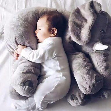 ALMOHADA CRUSEC BEBÉ PELUCHE DISEÑO ELEFANTE - 5