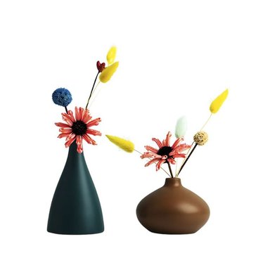 SET 2 FLOREROS ESTILO NÓRDICO DE CERAMICA - 1