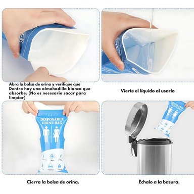PACK 10 BOLSAS EMERGENCIA TRÁNSITO VÓMITO ORINA 750ML - 6