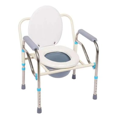 ASIENTO SILLA PORTATIL INODORO DUCHA BAÑO PARA ADULTO MAYOR - 1