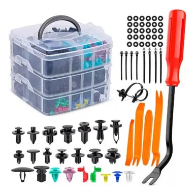 KIT 725 PIEZAS CLIP BROCHE RETENCION AUTO FIJACION TAPABARRO - 1