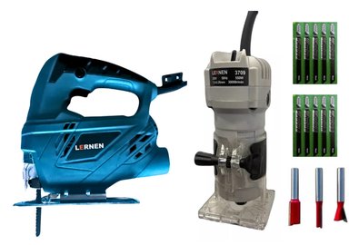 PACK LERNEN SIERRA CALADORA 3000 RPM + FRESADORA ROUTER TUPI - 1