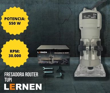 PACK LERNEN SIERRA CALADORA 3000 RPM + FRESADORA ROUTER TUPI - 5