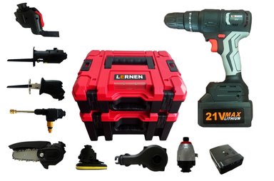 COMBO LERNEN TALADRO + HERRAMIENTAS ELÉCTRICAS 10 EN 1 + MALETÍN - 2