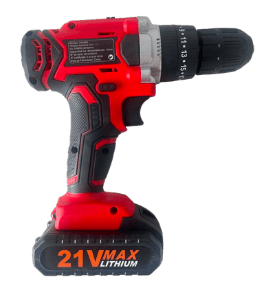 TALADRO PERCUTOR DESTORNILLADOR INALÁMBRICO 21V + 2 BATERÍAS - 4