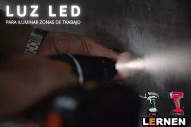 KIT LERNEN TI2BAT TALADRO DESTORNILLADOR INALAMBRICO 21 V 2 BATERIAS - 5