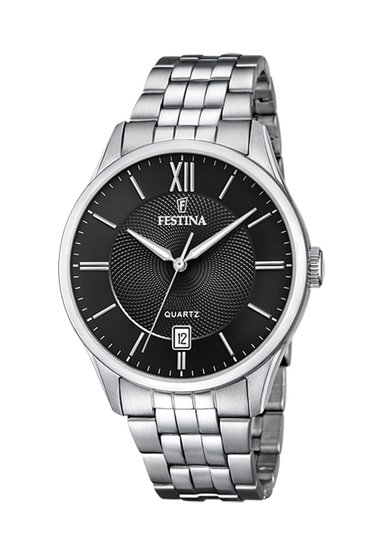 RELOJ F20425/3 FESTINA NEGRO HOMBRE ACERO CLASICO - 1