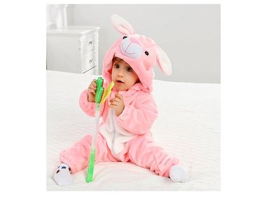 PIJAMA ENTERITO BEBE LA CUPONERA ROSADO CONEJITO ROSA 18M-24M - 1