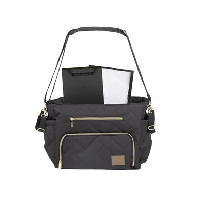 BOLSO INFANTI MOTTO GOLD ESTRELLAS TOTE NEGRO - 3