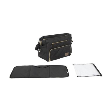 BOLSO INFANTI MOTTO GOLD ESTRELLAS TOTE NEGRO - 5