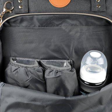 MOCHILA INFANTI PAÑALERA OPEN NEGRO - 6