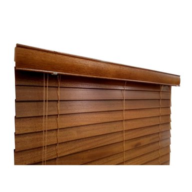 PERSIANA DE MADERA 90 X 165 CM - CAFÉ - 1