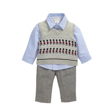 CONJUNTO LARGO ALGODON NIÑO MAMAS AND PAPAS AZUL - 1