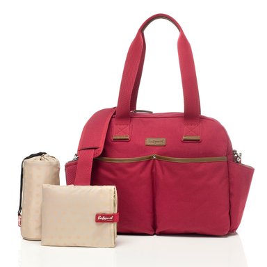 BOLSO BABYMEL MATERNAL JESSE ROJO - 1