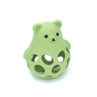 MORDEDOR BBPRO JUGUETE OSO SILICONA VERDE OLIVA - 1