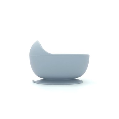 PLATO SILICONA CON CUCHARA GRIS - 4