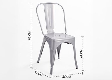 SILLA BAR NOVAHUS TOLIX METAL GRIS - 3