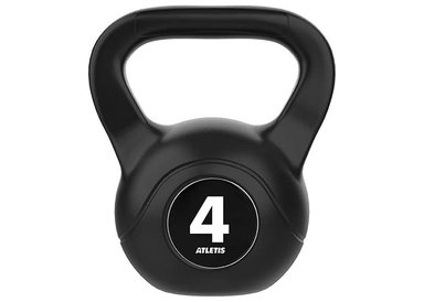 PESA RUSA KETTLEBELL MANCUERNA PESA RUSA CEMENTO 4 KG NEGRO. - 1