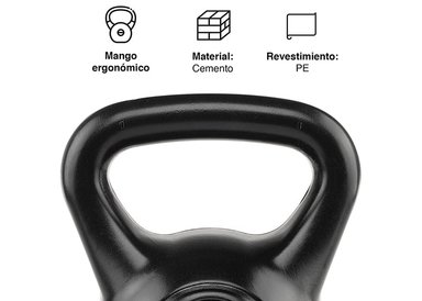 PESA RUSA KETTLEBELL MANCUERNA PESA RUSA CEMENTO 10 KG NEGRO - 5
