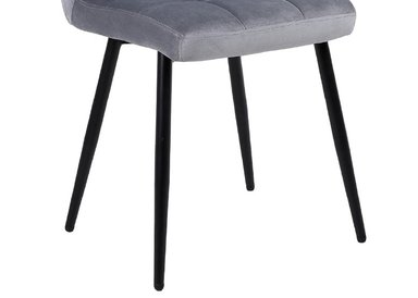 PACK NOVAHUS 57104 TERCIOPELO GRIS 4 SILLAS COMEDOR MODERNAS VELVET - 5