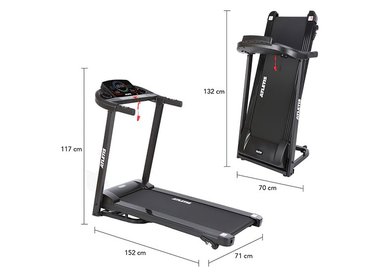 TROTADORA ATLETIS 1638450 14KM/H APEX V 1.5HP PLEGABLE NEGRO - 3