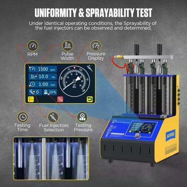 LIMPIADOR Y PROBADOR DE INYECTORES AUTOMOTRIZ AUTOOL CT180 - 4