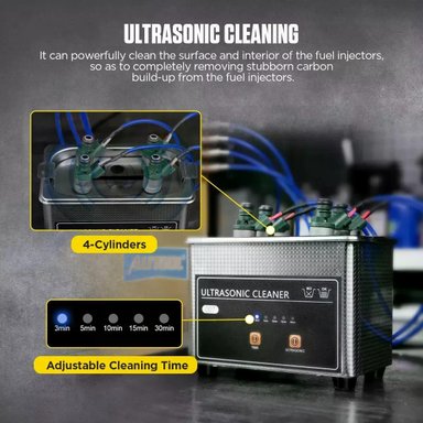 LIMPIADOR Y PROBADOR DE INYECTORES AUTOMOTRIZ AUTOOL CT180 - 5